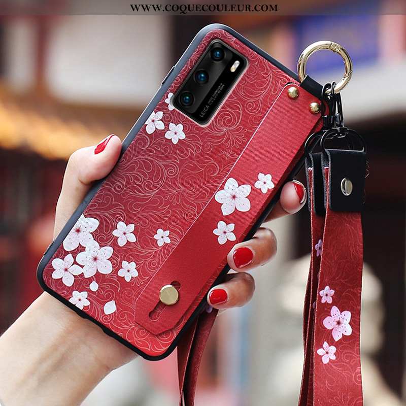 Étui Huawei P40 Fluide Doux Personnalité Ultra, Coque Huawei P40 Silicone Bleu