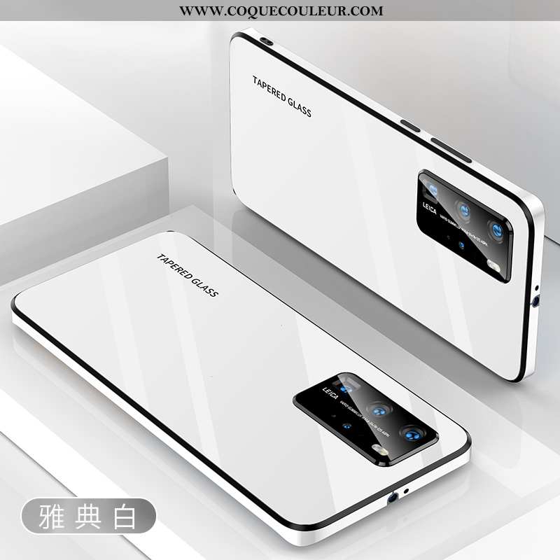Housse Huawei P40 Silicone Rouge Tendance, Étui Huawei P40 Protection Tout Compris