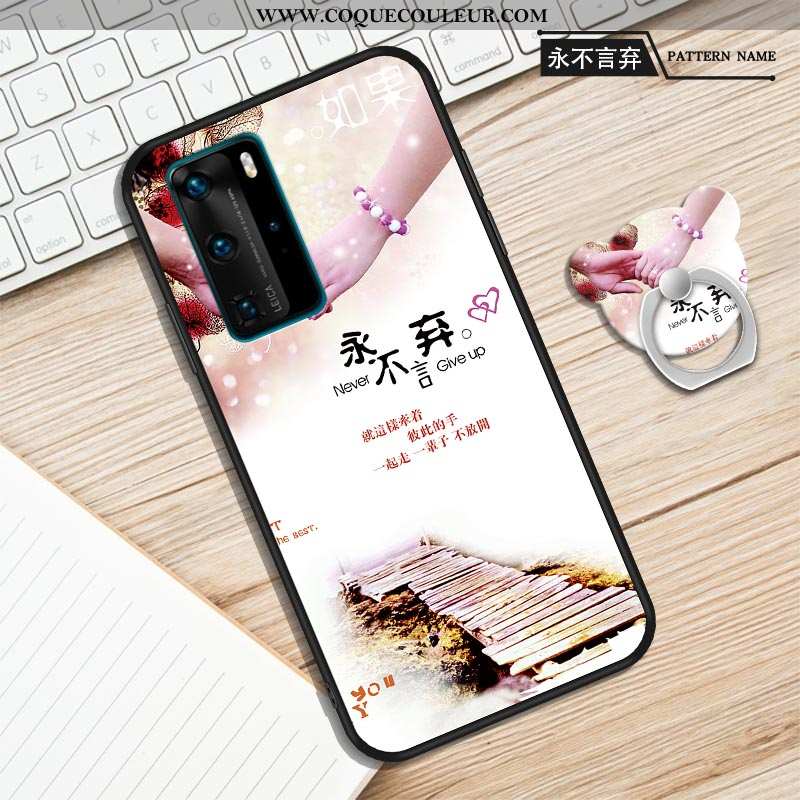 Housse Huawei P40 Fluide Doux Violet Coque, Étui Huawei P40 Protection Tout Compris