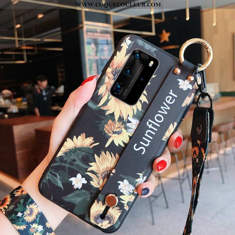 Coque Huawei P40 Créatif Personnalité Téléphone Portable, Housse Huawei P40 Tendance Incassable Bleu