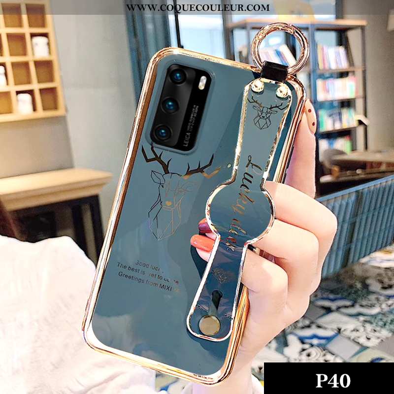 Étui Huawei P40 Silicone Personnalité Net Rouge, Coque Huawei P40 Protection Tout Compris Verte