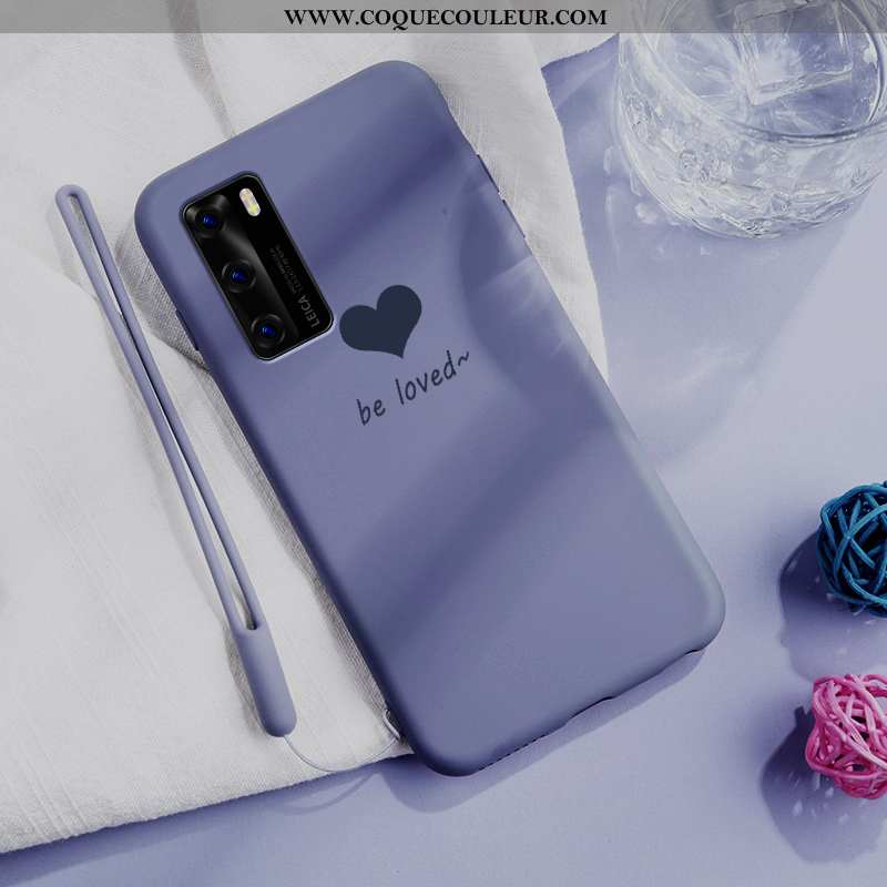 Coque Huawei P40 Charmant Créatif Téléphone Portable, Housse Huawei P40 Ultra Protection Rose