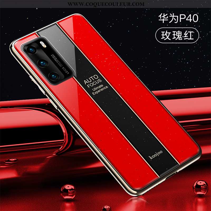 Étui Huawei P40 Légère Ultra Coque, Coque Huawei P40 Protection Rouge