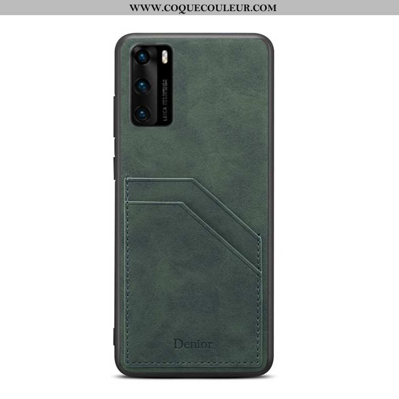 Housse Huawei P40 Tendance Étui Incassable, Huawei P40 Légère Fluide Doux Bleu