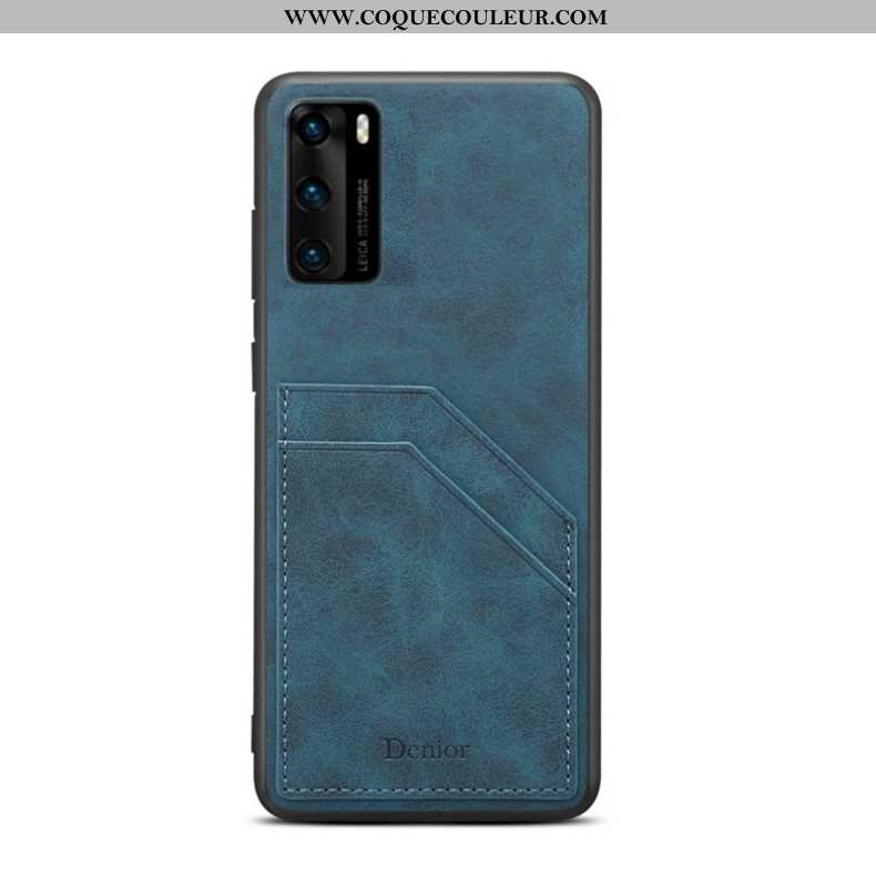 Housse Huawei P40 Tendance Étui Incassable, Huawei P40 Légère Fluide Doux Bleu