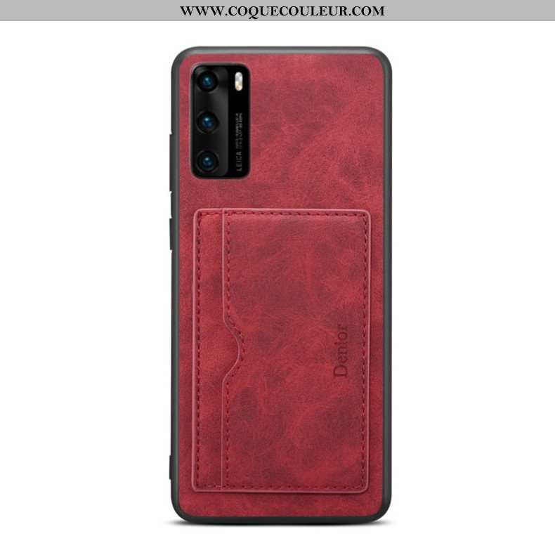 Housse Huawei P40 Tendance Étui Incassable, Huawei P40 Légère Fluide Doux Bleu