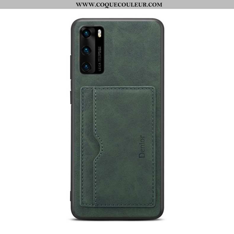 Housse Huawei P40 Tendance Étui Incassable, Huawei P40 Légère Fluide Doux Bleu