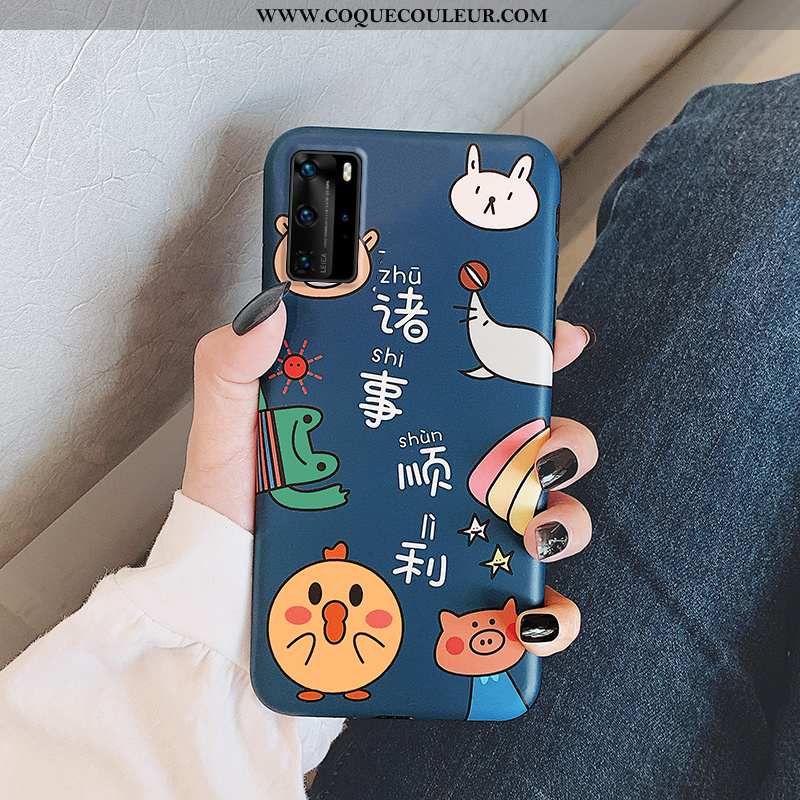 Étui Huawei P40 Dessin Animé Incassable Amoureux, Coque Huawei P40 Protection Téléphone Portable Bei