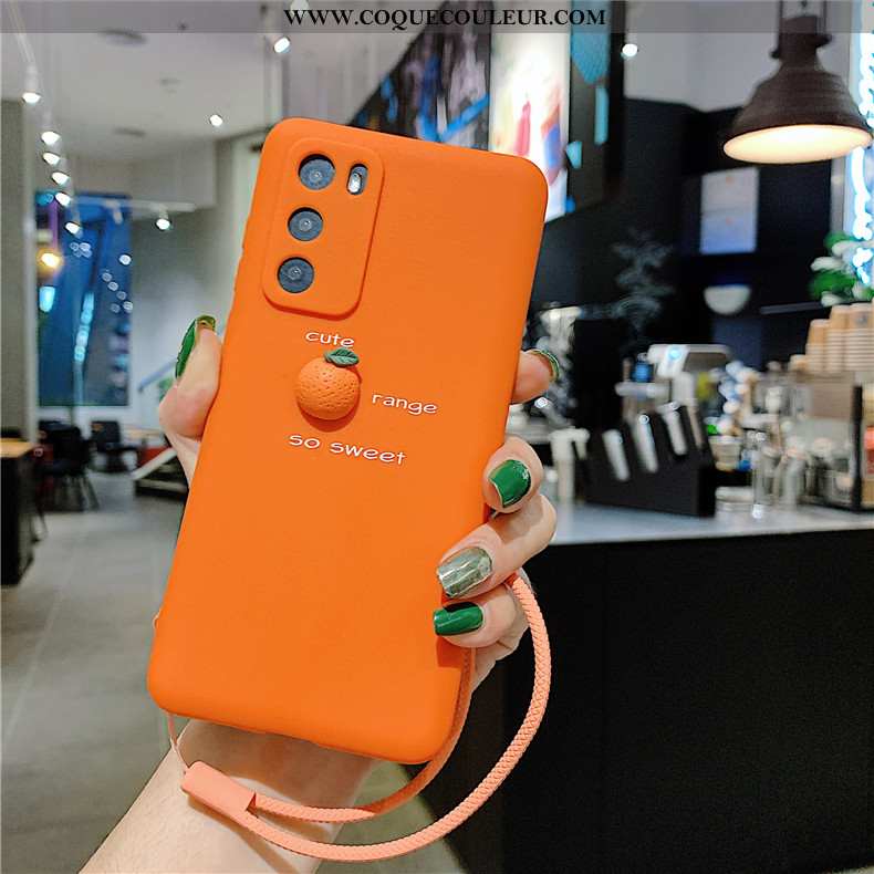 Housse Huawei P40 Tendance Téléphone Portable Silicone, Étui Huawei P40 Légère Personnalité Verte