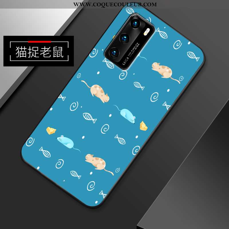 Étui Huawei P40 Ultra Tout Compris Dessin Animé, Coque Huawei P40 Tendance Blanche