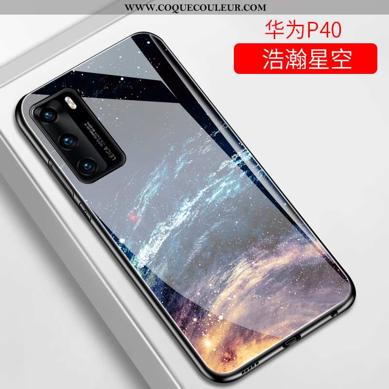 Étui Huawei P40 Tendance Personnalité Miroir, Coque Huawei P40 Légère Créatif Violet