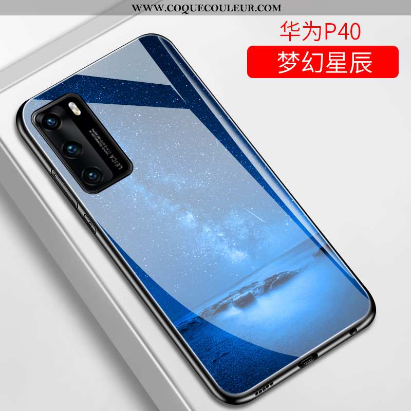 Étui Huawei P40 Tendance Personnalité Miroir, Coque Huawei P40 Légère Créatif Violet