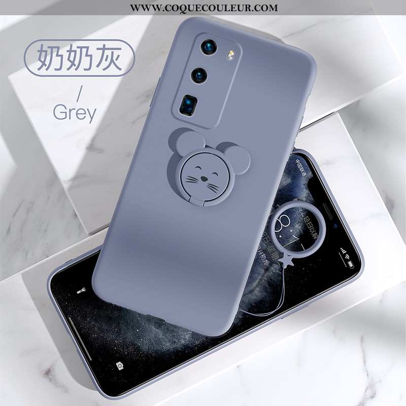 Housse Huawei P40 Tendance Coque Vert, Étui Huawei P40 Fluide Doux Nouveau Armée Verte