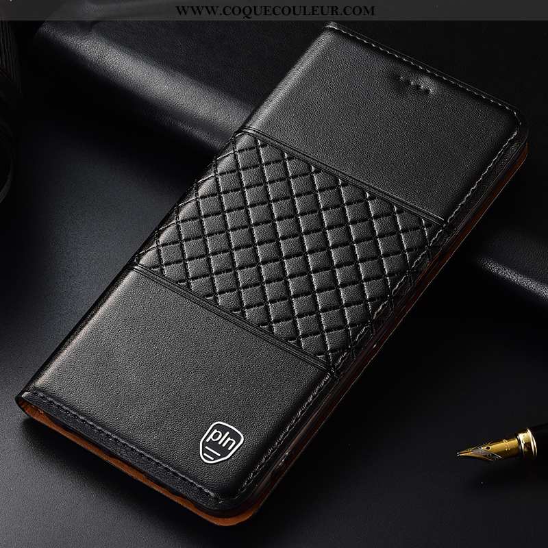 Coque Huawei P40 Cuir Étui, Housse Huawei P40 Protection Luxe Marron