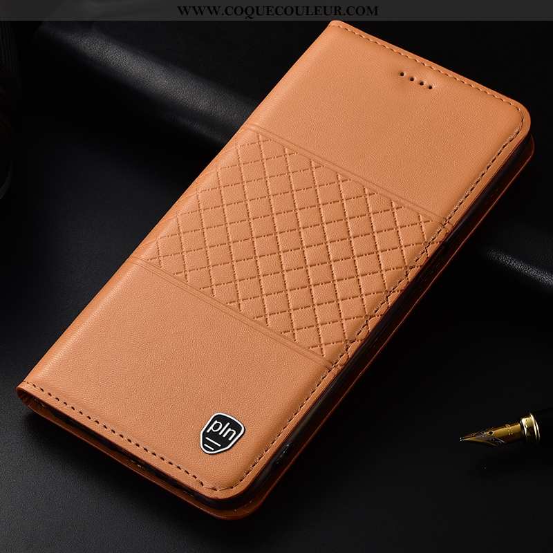 Coque Huawei P40 Cuir Étui, Housse Huawei P40 Protection Luxe Marron