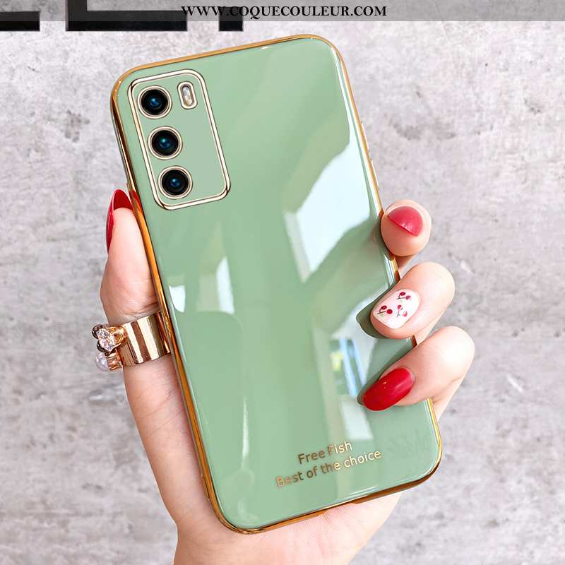 Coque Huawei P40 Tendance Téléphone Portable Silicone, Housse Huawei P40 Légère Vert Verte