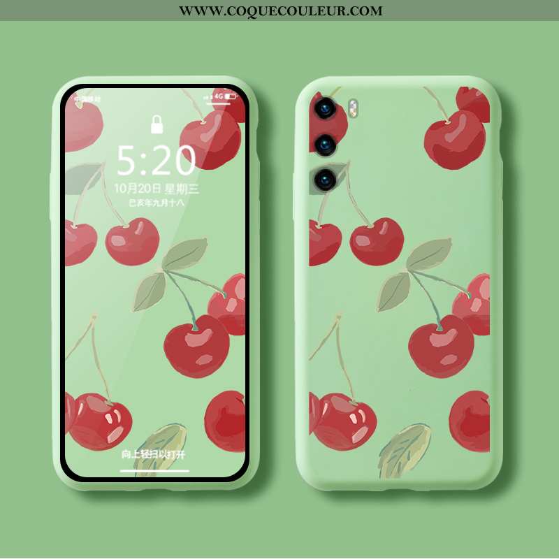 Coque Huawei P40 Mode Rouge Tout Compris, Housse Huawei P40 Créatif Incassable