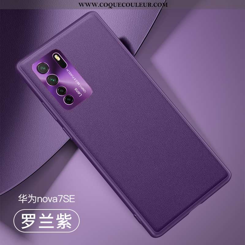 Étui Huawei P40 Lite 5g Protection Mode Fluide Doux, Coque Huawei P40 Lite 5g Métal Violet