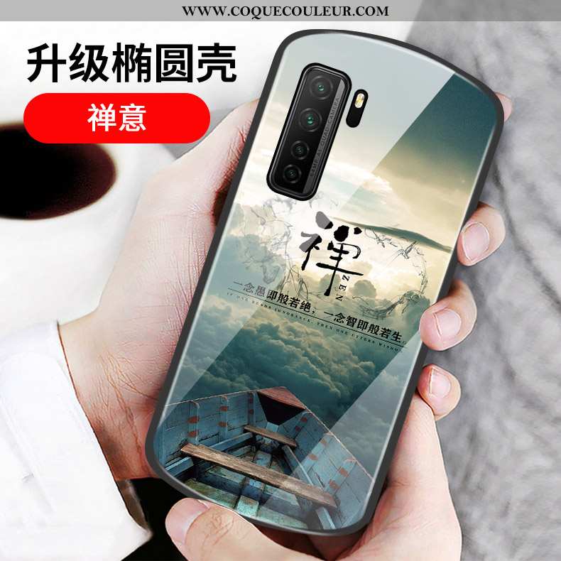 Étui Huawei P40 Lite 5g Protection Coque Étui, Huawei P40 Lite 5g Verre Cœur Rose