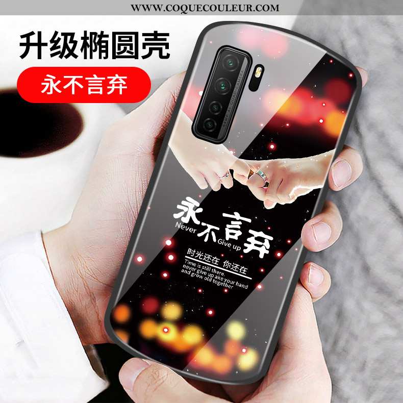 Étui Huawei P40 Lite 5g Protection Coque Étui, Huawei P40 Lite 5g Verre Cœur Rose