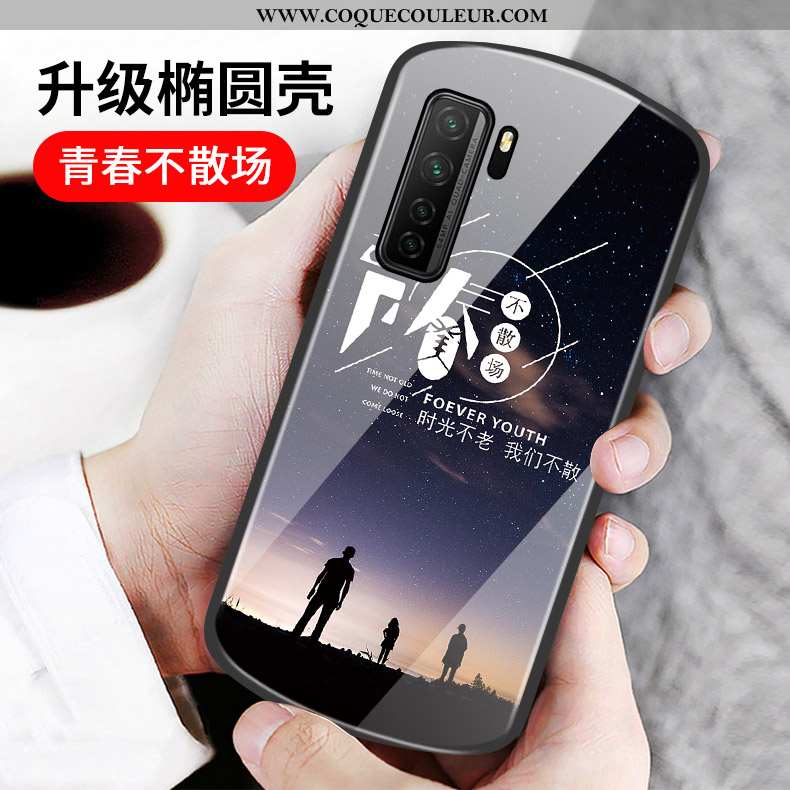 Étui Huawei P40 Lite 5g Protection Coque Étui, Huawei P40 Lite 5g Verre Cœur Rose