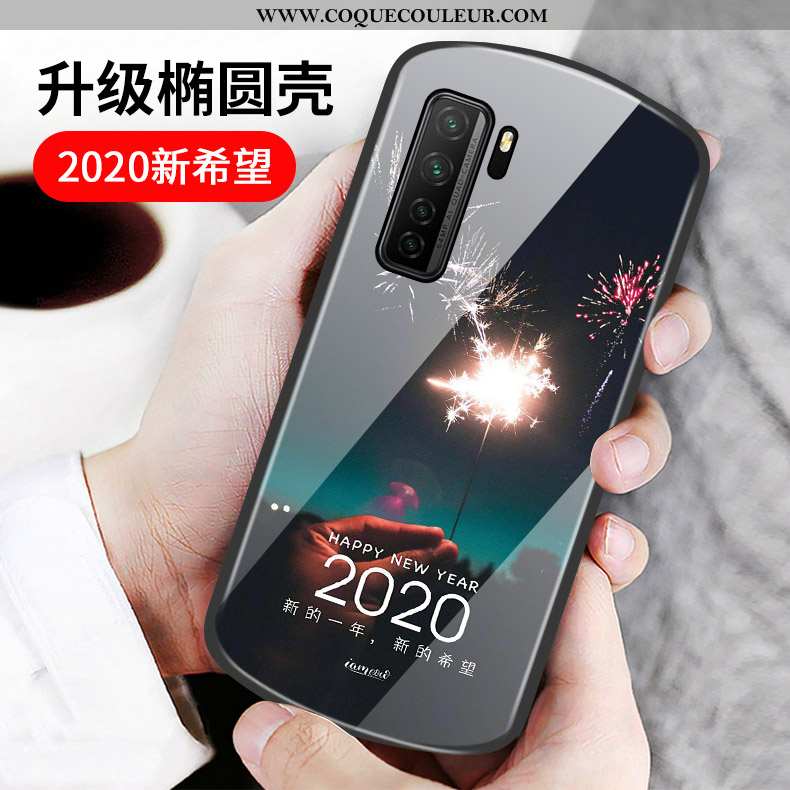 Étui Huawei P40 Lite 5g Protection Coque Étui, Huawei P40 Lite 5g Verre Cœur Rose