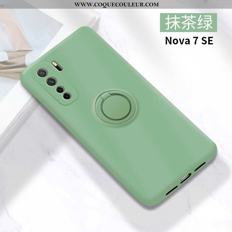 Housse Huawei P40 Lite 5g Fluide Doux Téléphone Portable Vert, Étui Huawei P40 Lite 5g Silicone Vert