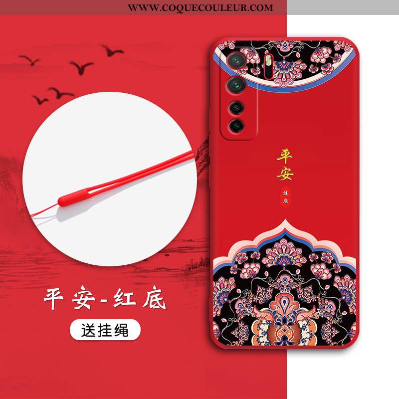 Étui Huawei P40 Lite 5g Protection Style Chinois Étui, Coque Huawei P40 Lite 5g Gaufrage Tout Compri