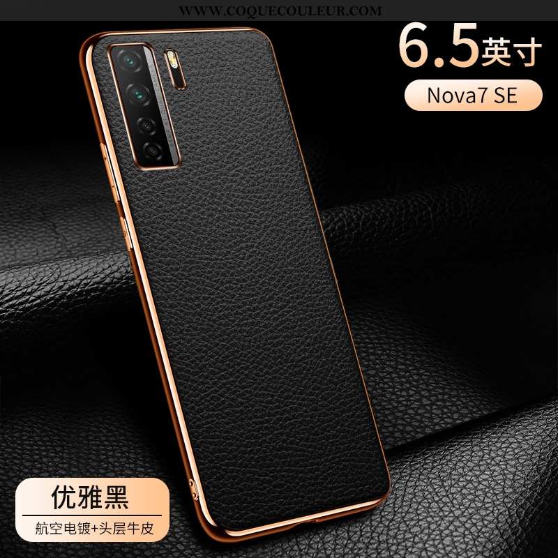 Étui Huawei P40 Lite 5g Cuir Business Bleu, Coque Huawei P40 Lite 5g Protection Bovins Bleu