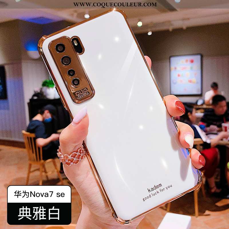 Housse Huawei P40 Lite 5g Fluide Doux Vert Tendance, Étui Huawei P40 Lite 5g Silicone Nouveau Verte