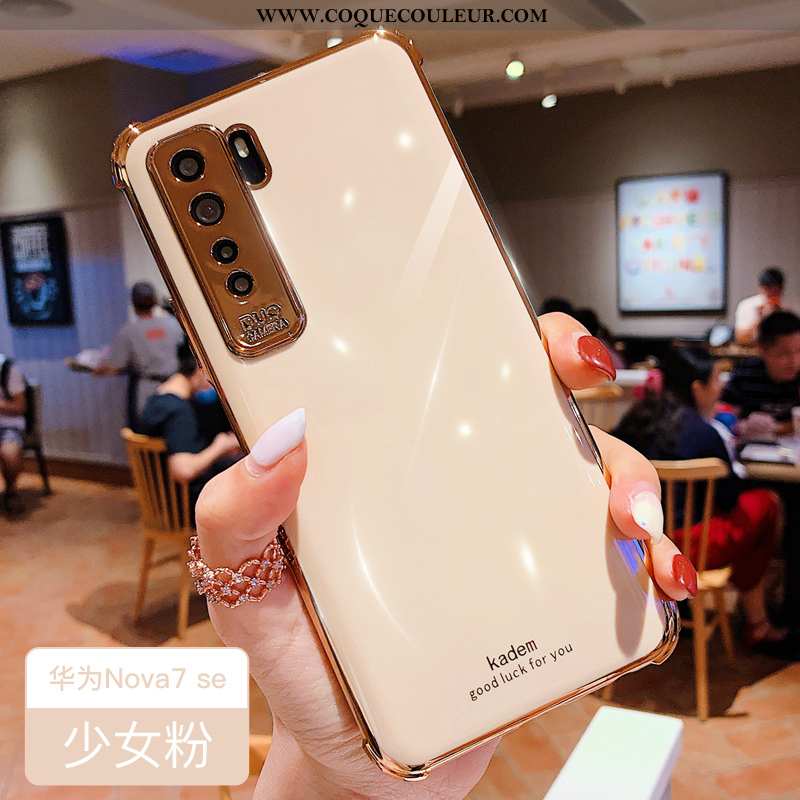 Housse Huawei P40 Lite 5g Fluide Doux Vert Tendance, Étui Huawei P40 Lite 5g Silicone Nouveau Verte