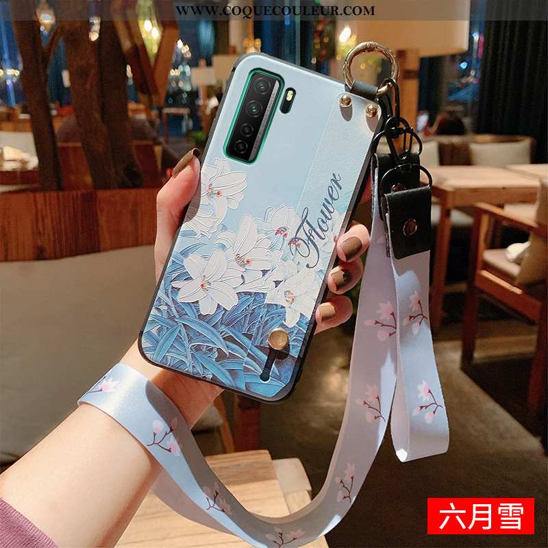 Housse Huawei P40 Lite 5g Gaufrage Ornements Suspendus Incassable, Étui Huawei P40 Lite 5g Cou Suspe