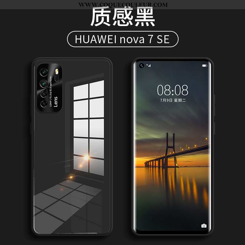 Housse Huawei P40 Lite 5g Ultra Miroir Étui, Étui Huawei P40 Lite 5g Légère Incassable Verte