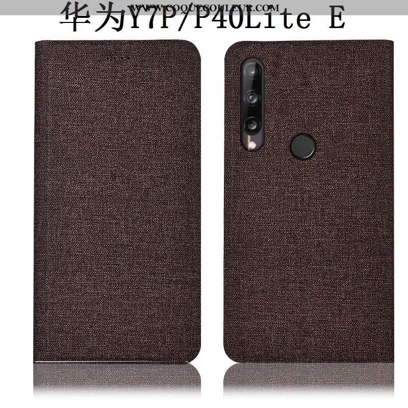 Housse Huawei P40 Lite E Cuir Tout Compris Housse, Étui Huawei P40 Lite E Protection Coque Bleu Fonc