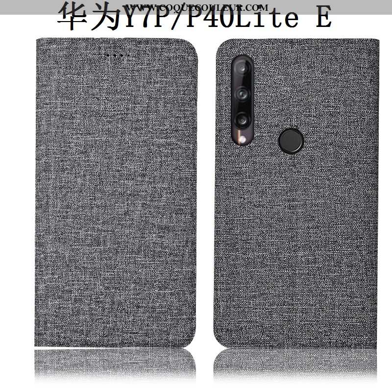 Housse Huawei P40 Lite E Cuir Tout Compris Housse, Étui Huawei P40 Lite E Protection Coque Bleu Fonc