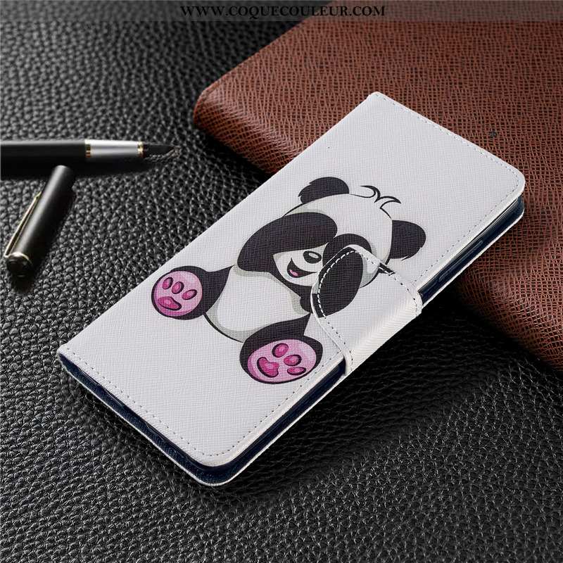 Étui Huawei P40 Lite E Cuir Housse Peinture, Coque Huawei P40 Lite E Protection Bleu