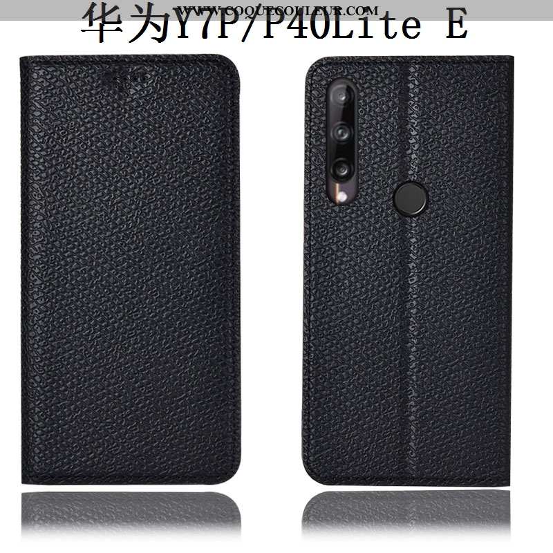 Coque Huawei P40 Lite E Cuir Véritable Protection Tout Compris, Housse Huawei P40 Lite E Modèle Fleu