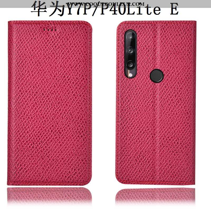 Coque Huawei P40 Lite E Cuir Véritable Protection Tout Compris, Housse Huawei P40 Lite E Modèle Fleu