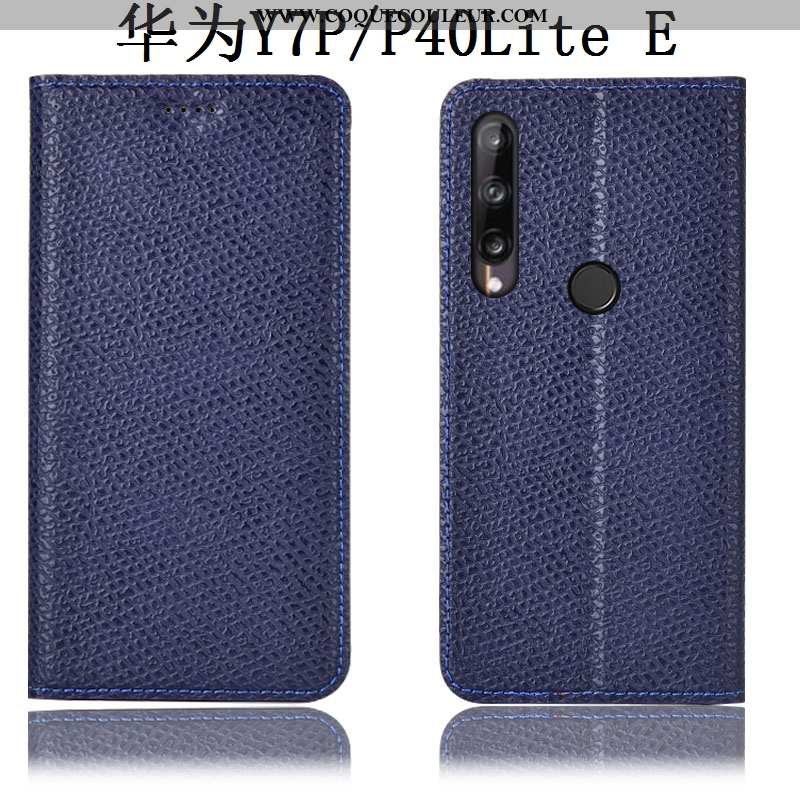 Coque Huawei P40 Lite E Cuir Véritable Protection Tout Compris, Housse Huawei P40 Lite E Modèle Fleu