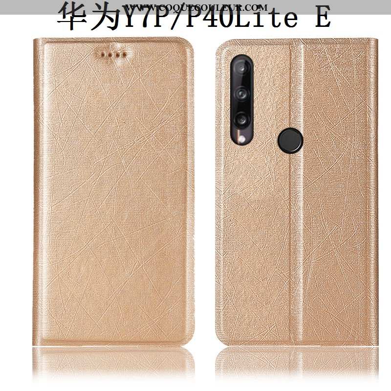 Housse Huawei P40 Lite E Cuir Tout Compris Incassable, Étui Huawei P40 Lite E Protection Doré