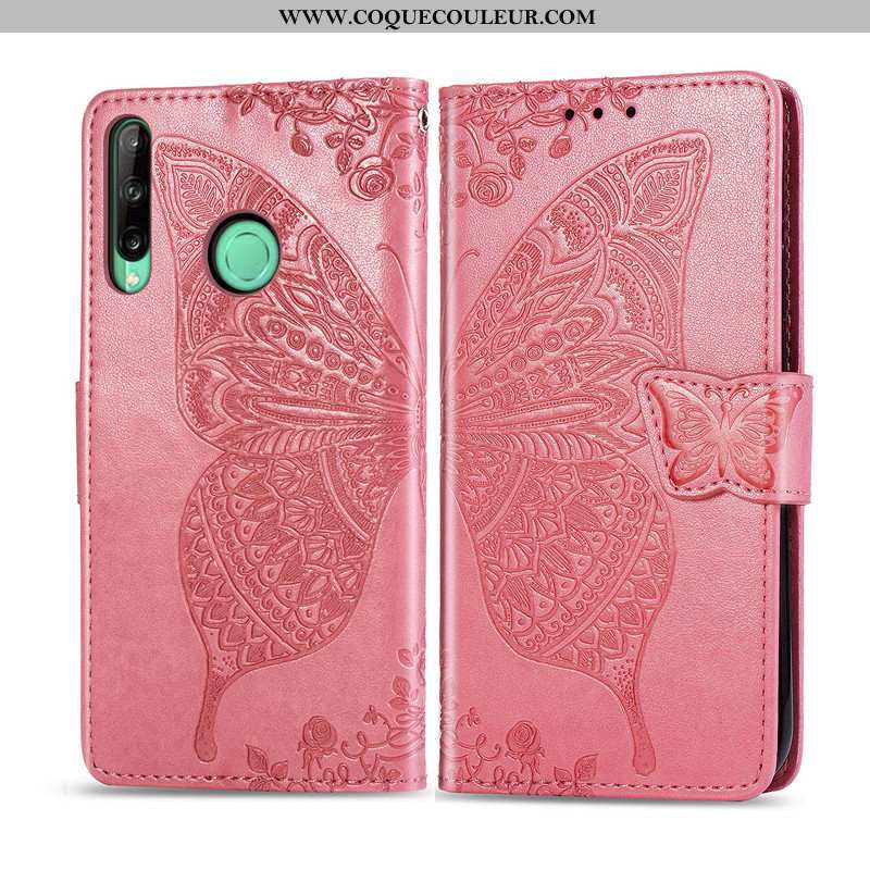 Coque Huawei P40 Lite E Protection Fleur, Housse Huawei P40 Lite E Ornements Suspendus Papillon Viol