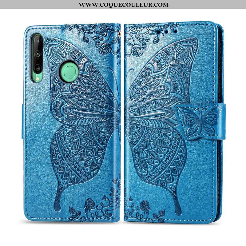 Coque Huawei P40 Lite E Protection Fleur, Housse Huawei P40 Lite E Ornements Suspendus Papillon Viol