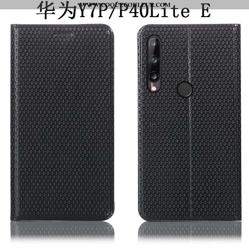 Coque Huawei P40 Lite E Modèle Fleurie Téléphone Portable Cuir Véritable, Housse Huawei P40 Lite E P
