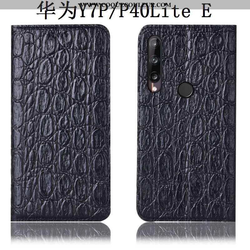 Étui Huawei P40 Lite E Protection Housse Téléphone Portable, Coque Huawei P40 Lite E Cuir Véritable 