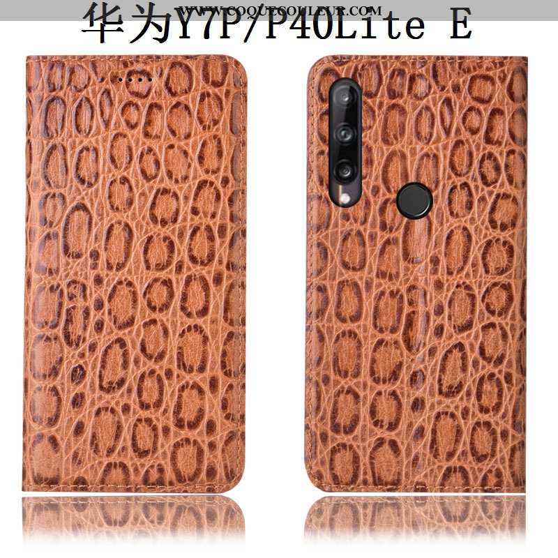 Étui Huawei P40 Lite E Protection Housse Téléphone Portable, Coque Huawei P40 Lite E Cuir Véritable 