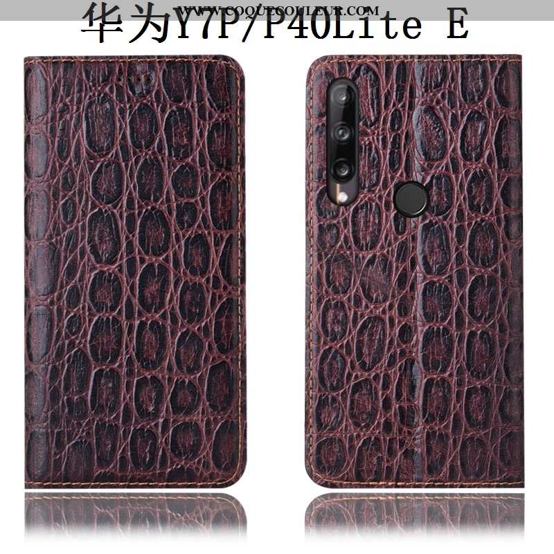 Étui Huawei P40 Lite E Protection Housse Téléphone Portable, Coque Huawei P40 Lite E Cuir Véritable 
