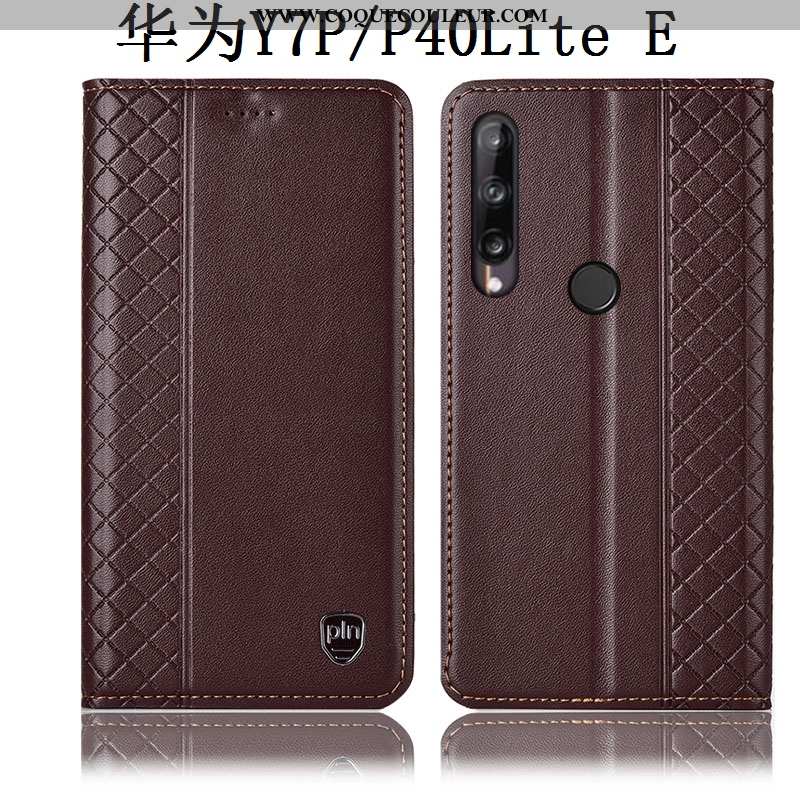 Étui Huawei P40 Lite E Cuir Véritable Téléphone Portable Tout Compris, Coque Huawei P40 Lite E Prote