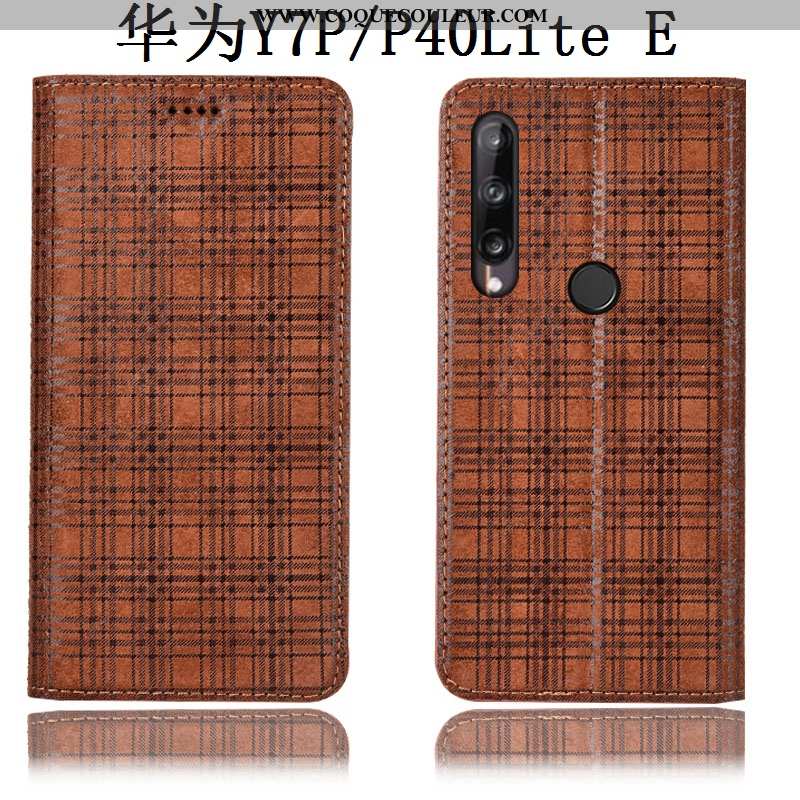 Housse Huawei P40 Lite E Cuir Véritable Tout Compris Étui, Étui Huawei P40 Lite E Modèle Fleurie Tél