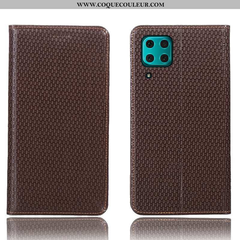 Housse Huawei P40 Lite Protection Modèle Fleurie Étui, Étui Huawei P40 Lite Cuir Véritable Téléphone