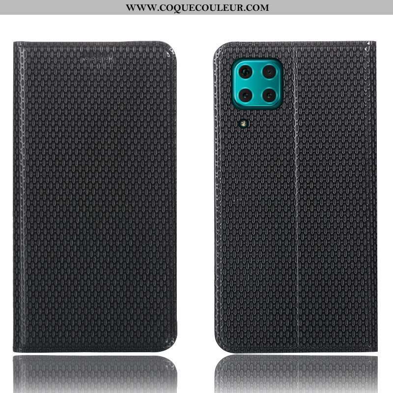 Housse Huawei P40 Lite Protection Modèle Fleurie Étui, Étui Huawei P40 Lite Cuir Véritable Téléphone